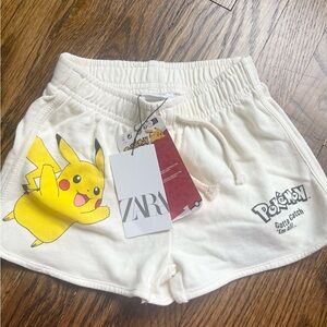NWT Zara Pokemon shorts kids